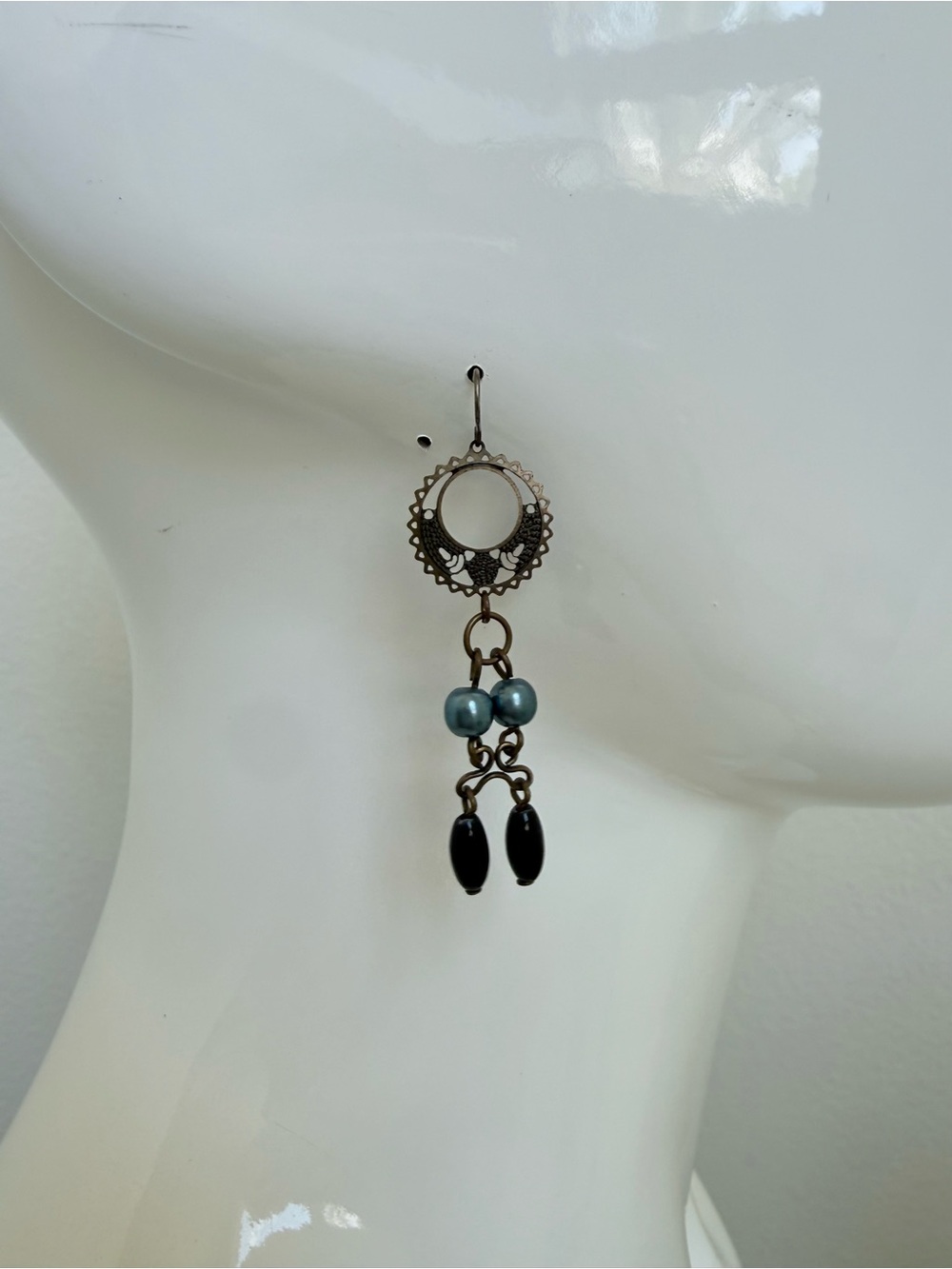 Beaded boho style earrings